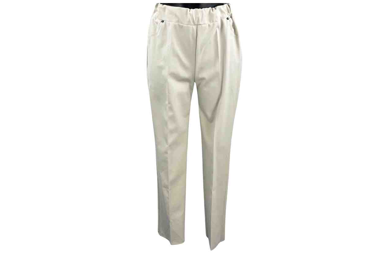 Pantaloni in velluto Donna in cotone Biologico Vegan TAGLIA XL COLORE BEIGE