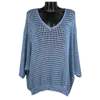 Camicia Blusa Donna Elegante Morbida Scollo V Manica Lunga Maculato – LE  STYLE DE PARIS