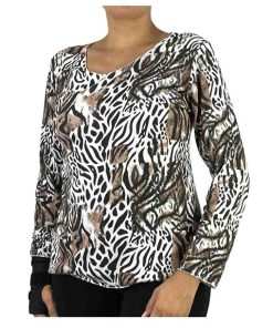 150287 - TAGLIAUNICA, ANIMALIER BIANCO